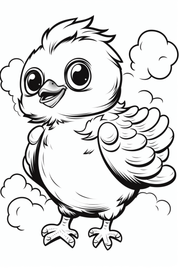 bird free printable coloring page