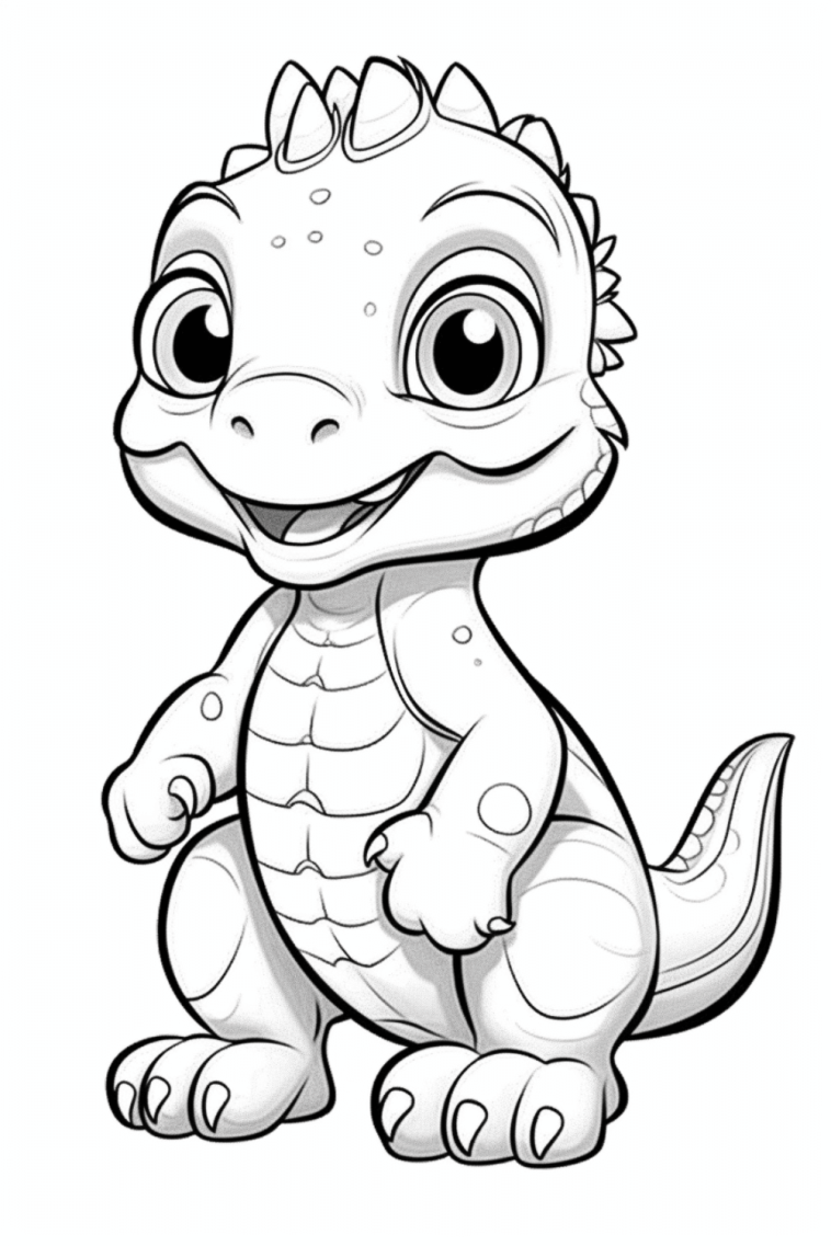Dinosaur Coloring Pages | Hue Therapy