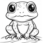 free printable frog coloring pages