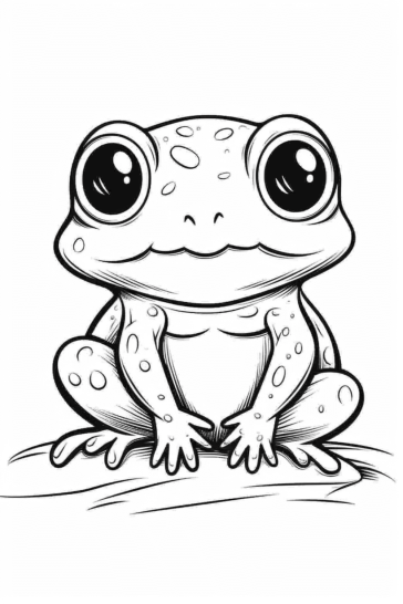 free printable frog coloring pages