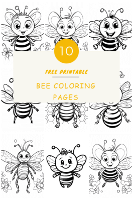 Bee Coloring Pages | Hue Therapy