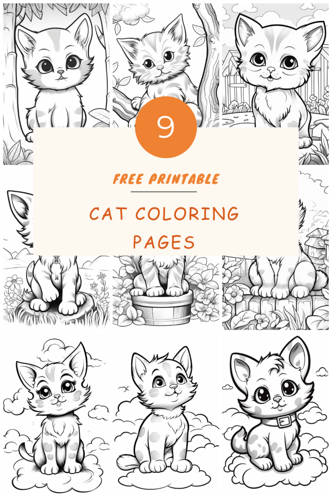 9 Free Printable Cat Coloring Pages