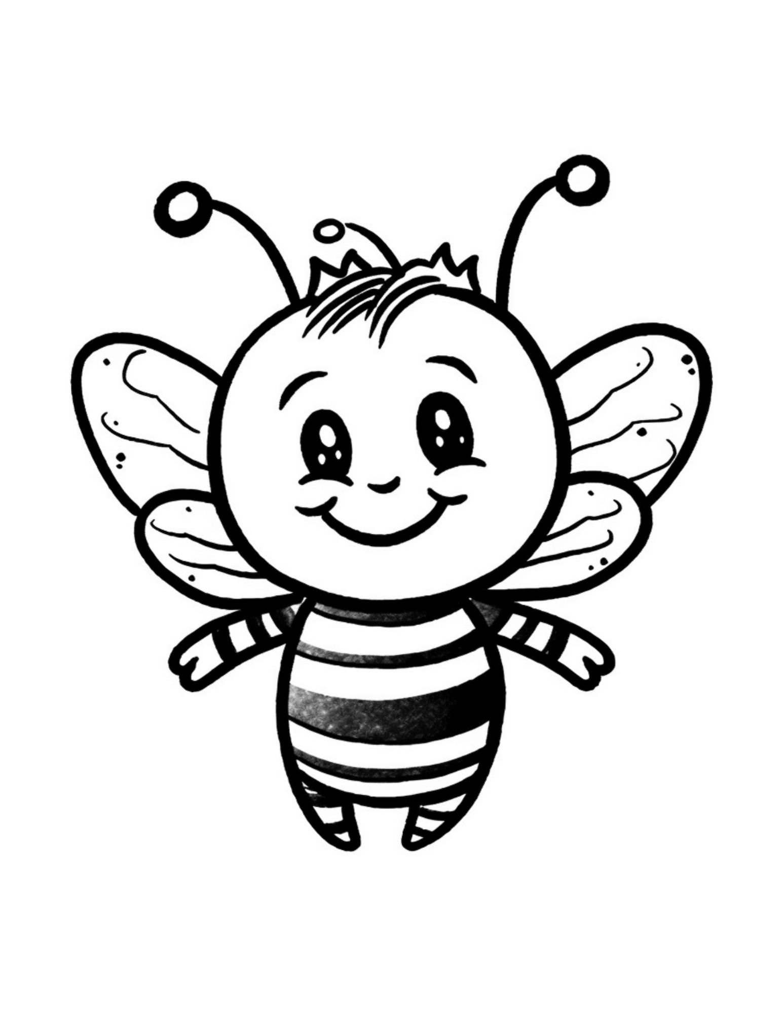 Bee Coloring Pages | Hue Therapy