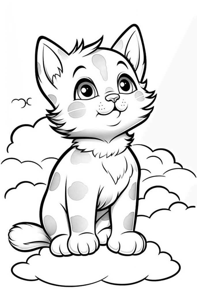 free printable cat coloring pages