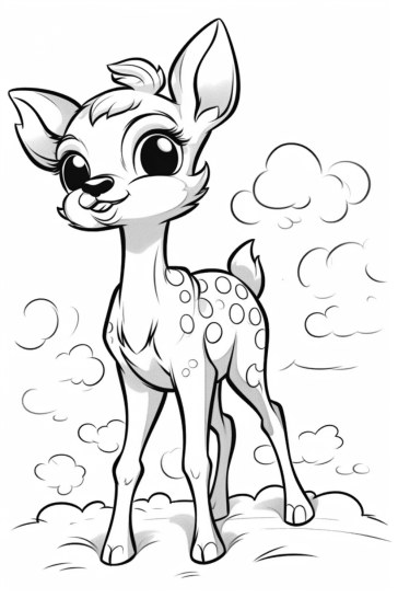 free printable deer coloring pages