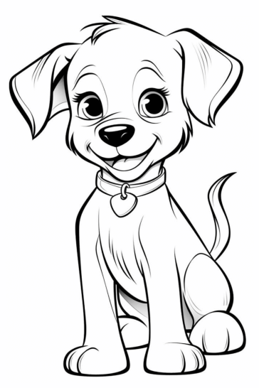free printable dog coloring pages