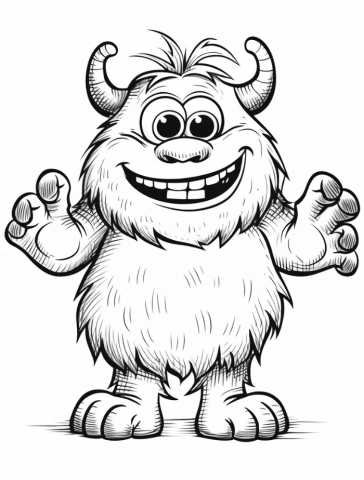 free printable monster coloring pages