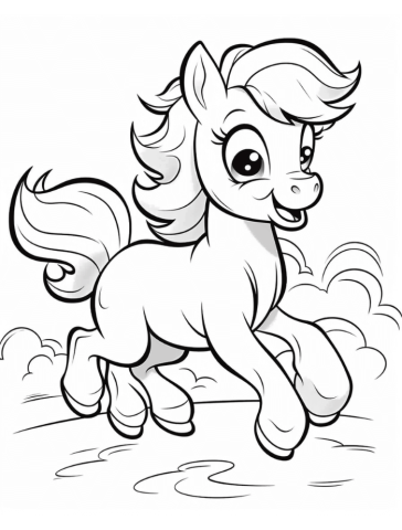 Pony Coloring Pages | Hue Therapy