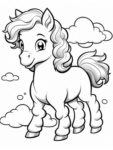 free printable pony coloring pages