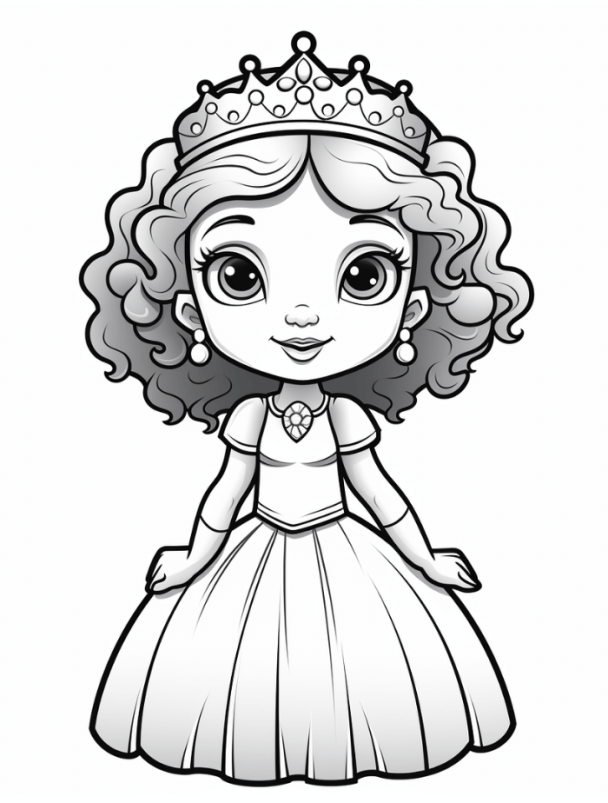 Princess Coloring Pages Hue Therapy