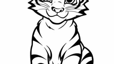 free printable tiger coloring pages