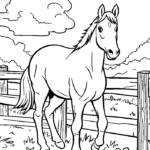 free printable horse coloring pages