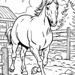 free printable horse coloring pages