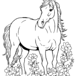free printable horse coloring pages