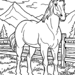 free printable horse coloring pages