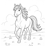 free printable horse coloring pages