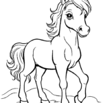 free printable horse coloring pages