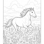 free printable horse coloring pages