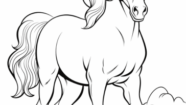 free printable horse coloring pages