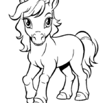 free printable horse coloring pages