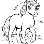 free printable horse coloring pages