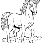 free printable horse coloring pages
