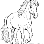 free printable horse coloring pages