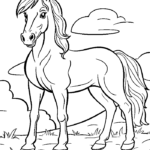 free printable horse coloring pages