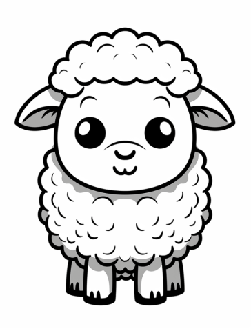 free printable sheep coloring pages