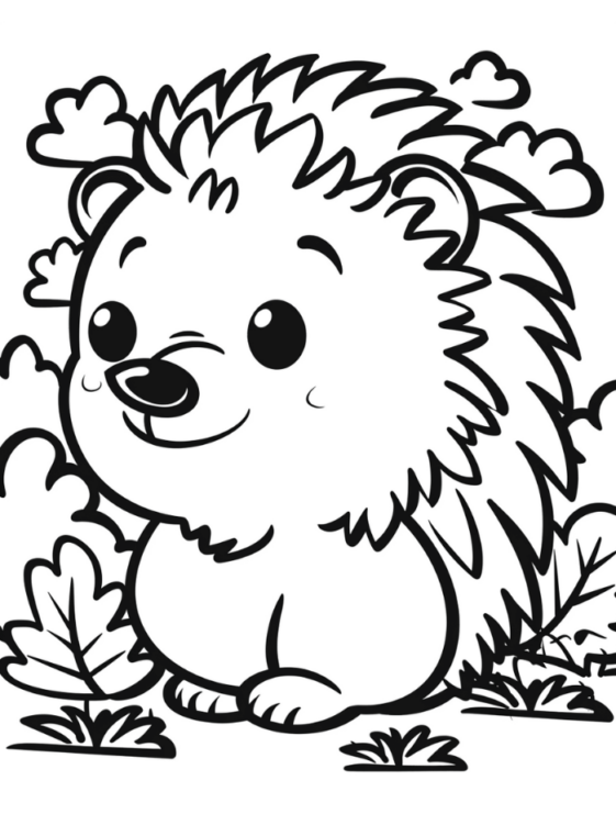 Hedgehog Coloring Pages | Hue Therapy