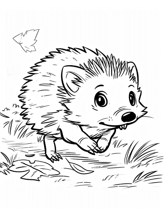 free printable hedgehog coloring pages