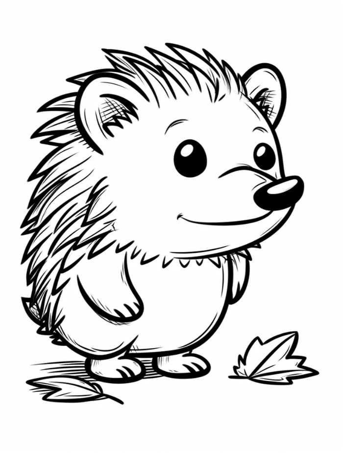 free printable hedgehog coloring pages