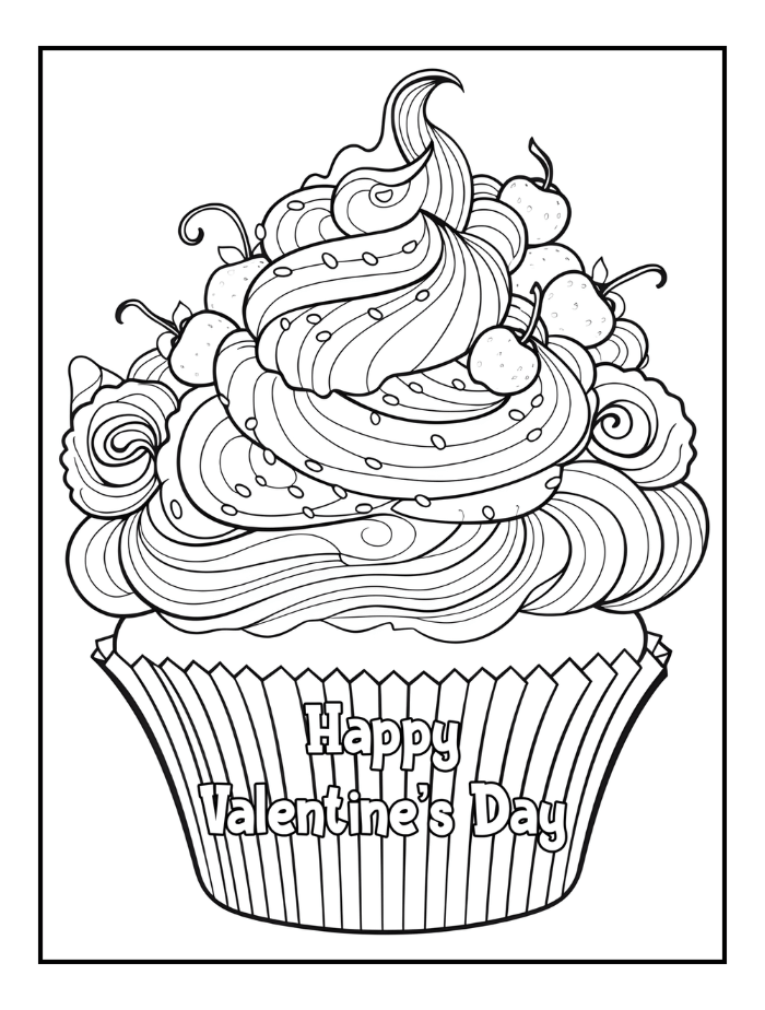 free printable valentine's day coloring pages